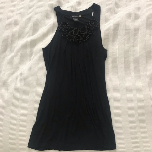 Black Tank Top with Zipper Detail - Picture 3 of 3